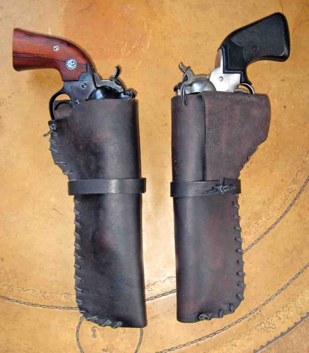 Homemade holsters for Ruger Old Army & .45 Bisley
